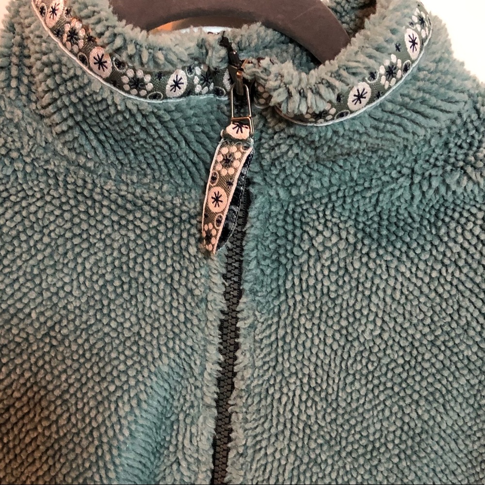 Title Nine Mint Green Nubby Nordic Quarter Zip - Picture 4 of 9